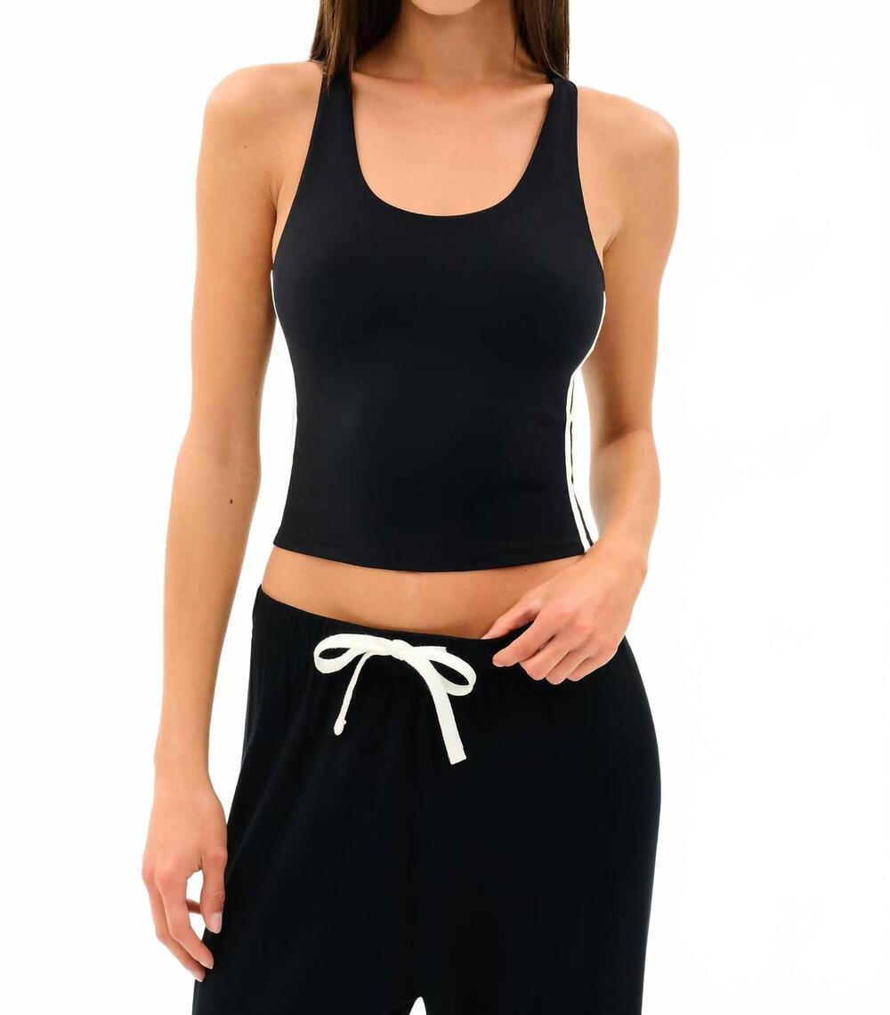 NEW SPLITS59 ella airweight tank top in black white
